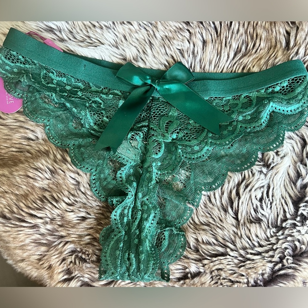 Luxurious Green Lace Women's Panties